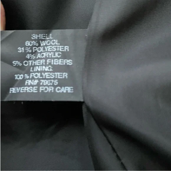 NWT Michael Kors Zipper Asymmetrical Wool Blend Large Long Coat (size 12)